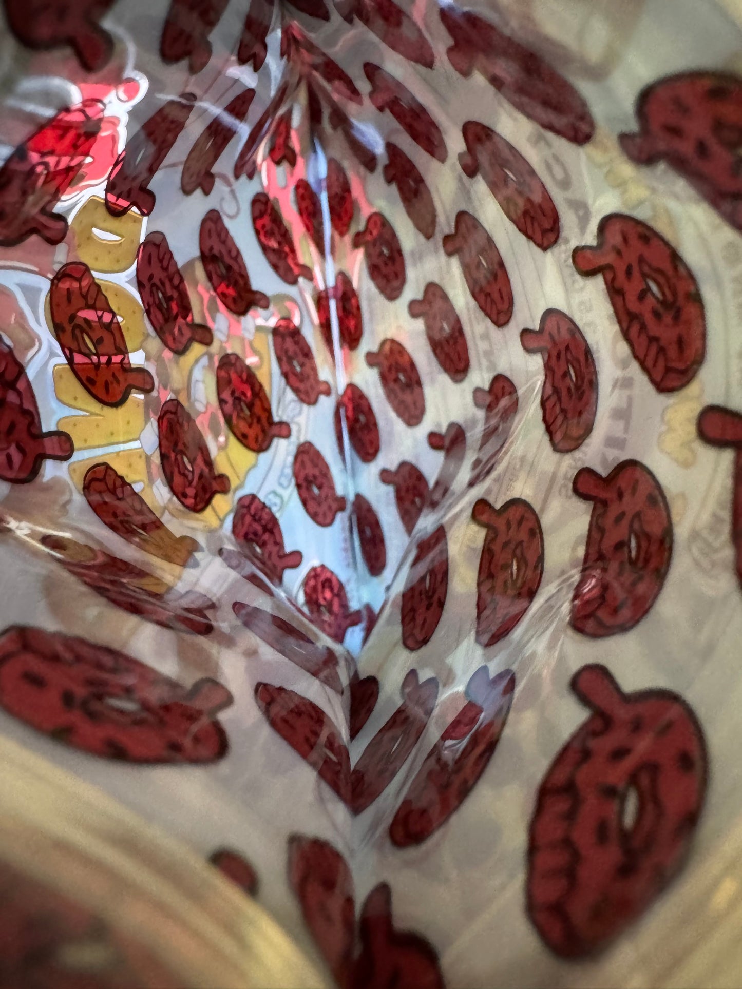 Wocky Donut 3.5g Mylar Bags Pass the Zaza