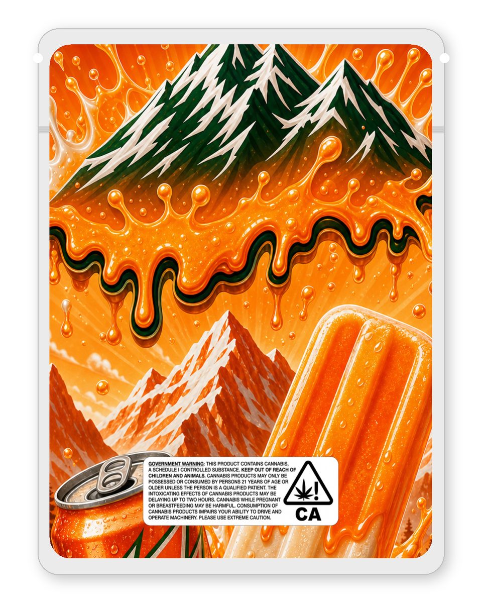 MTN ZA Orange Cream Soda custom 4"x5" mylar bag design (back)