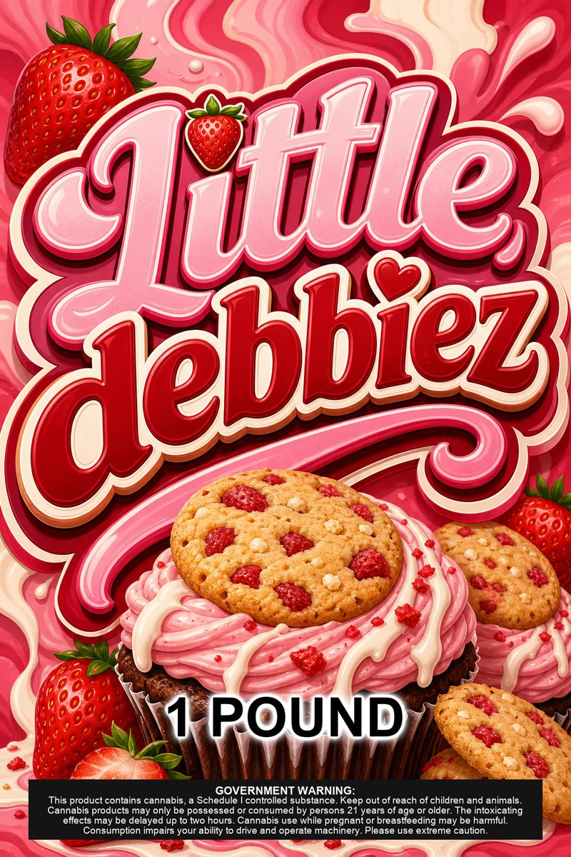 Little debbiez custom 6x9 pound bag sticker / turkey-bag flavor label