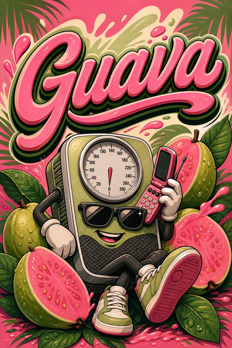 Guava custom 6x9 pound bag sticker / turkey-bag flavor label