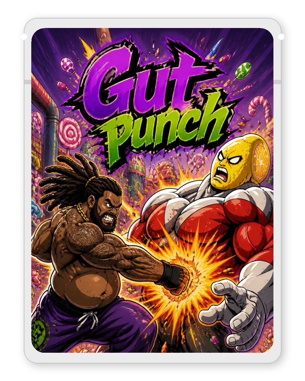 Gut punch Custom Mylar Bag - Design 3