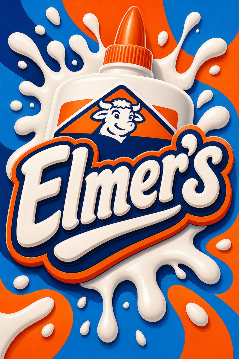 Elmer’s custom 6x9 pound bag sticker / turkey-bag flavor label