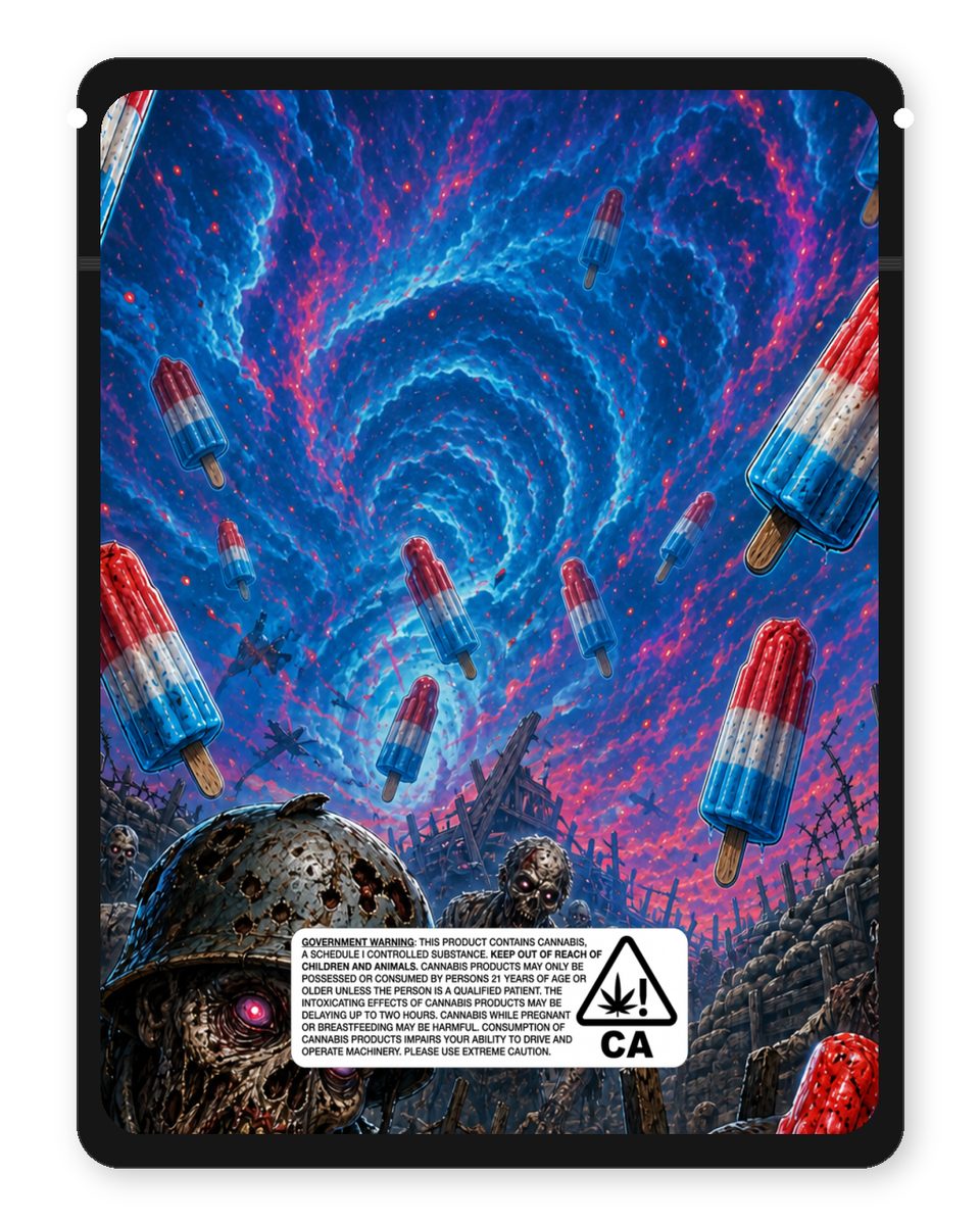 Zamb Pop custom 4"x5" mylar bag design (back)