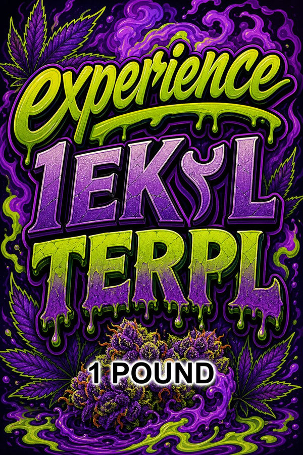 experience 1EK٢L TERPL custom 6x9 pound bag sticker / turkey-bag flavor label