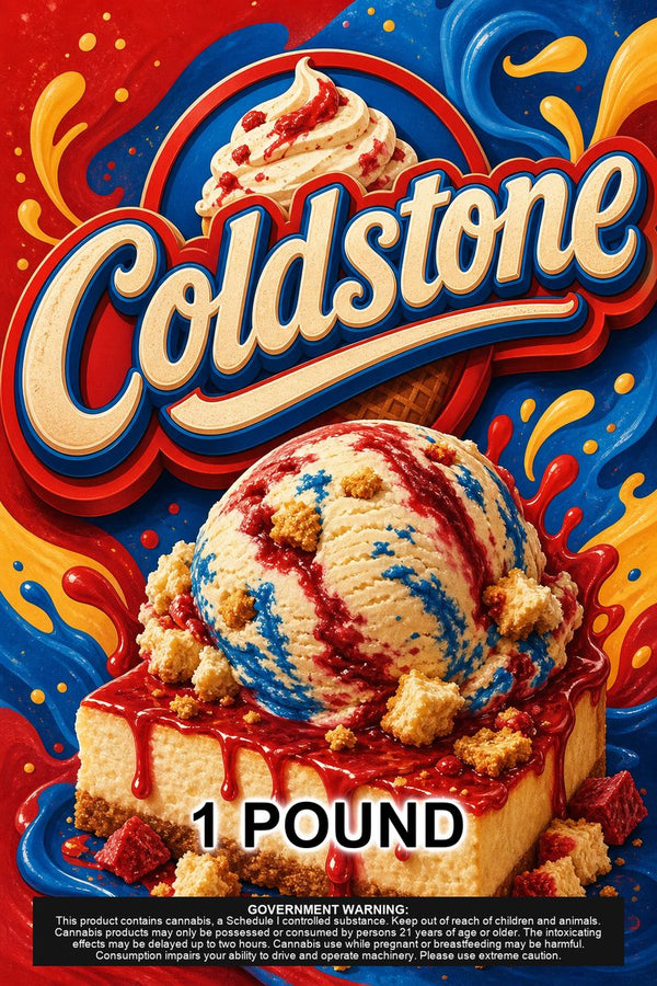 Coldstone custom 6x9 pound bag sticker / turkey-bag flavor label
