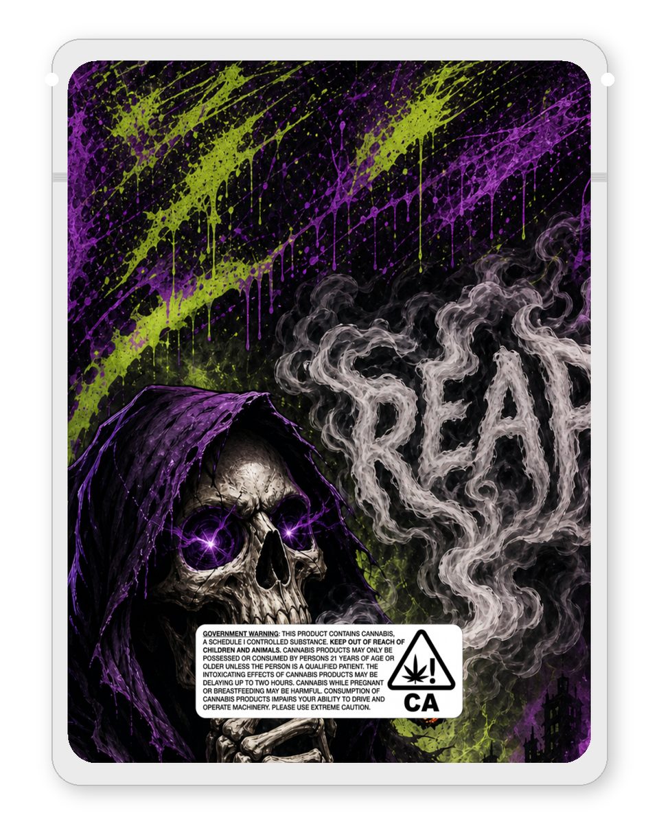 SL4PP1N.T3RPZ custom 4"x5" mylar bag design (back)