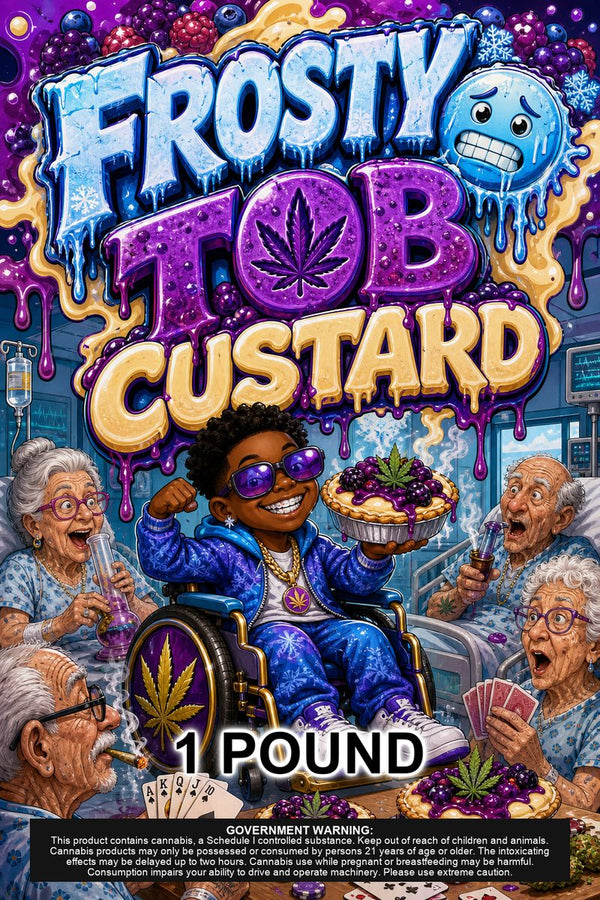 Frosty 🥶 Tob Custard custom 6x9 pound bag sticker / turkey-bag flavor label
