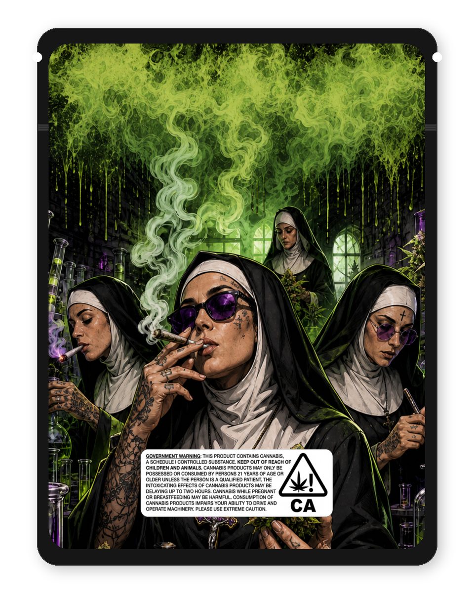 Jackboyz custom 4"x5" mylar bag design (back)