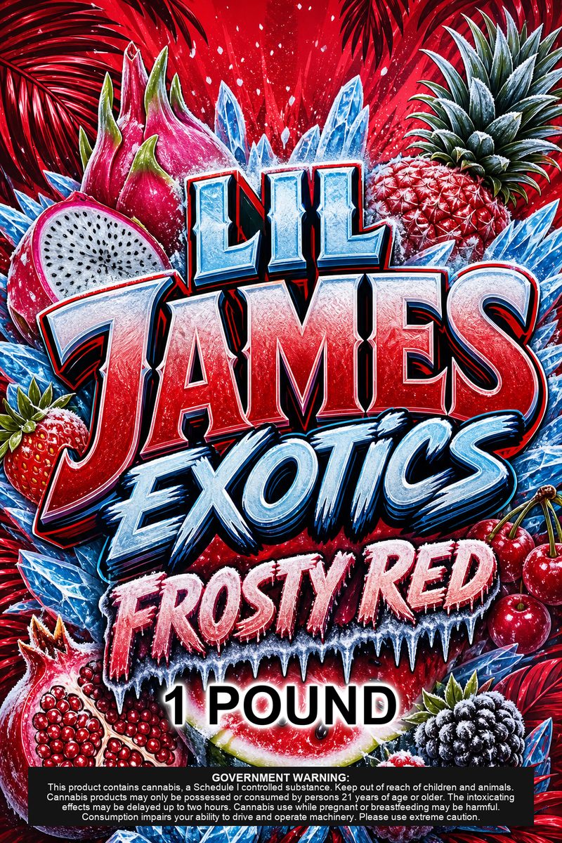 LIL JAMES EXOTICS custom 6x9 pound bag sticker / turkey-bag flavor label