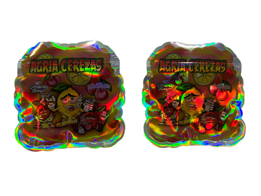Agria Cerezas Mylar Bags 3.5g Priority Boyz (Only $0.21 Each) — 3.5g pre‑printed mylar bag — front