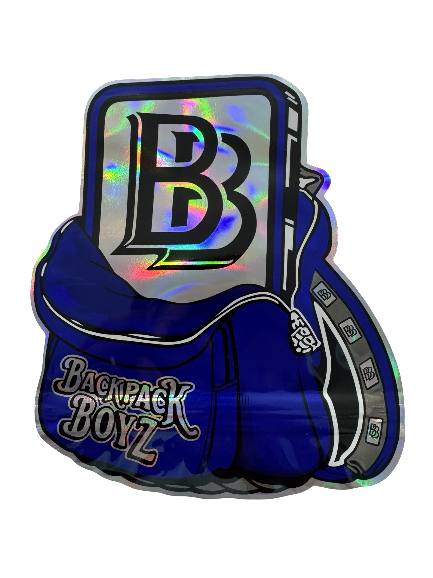 Backpack Boyz (blue) Mylar Bags 3.5g Backpack Boyz