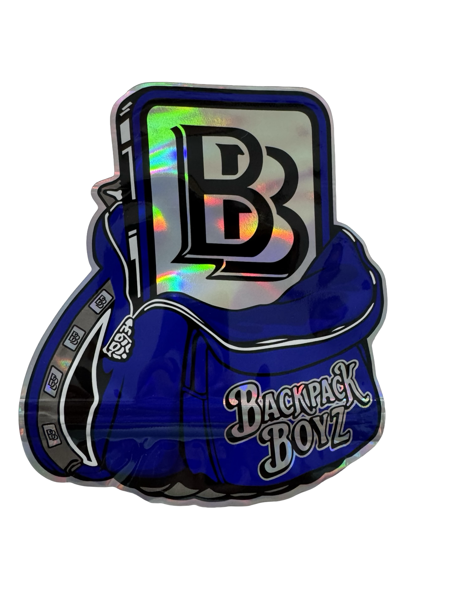 Backpack Boyz (blue) Mylar Bags 3.5g Backpack Boyz