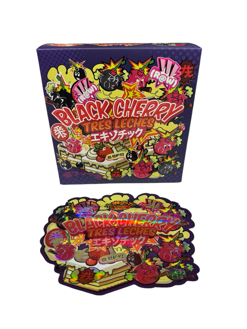 Black Cherry Tres Leches 3.5g Mylar Bags & Boxes Kandy Depot