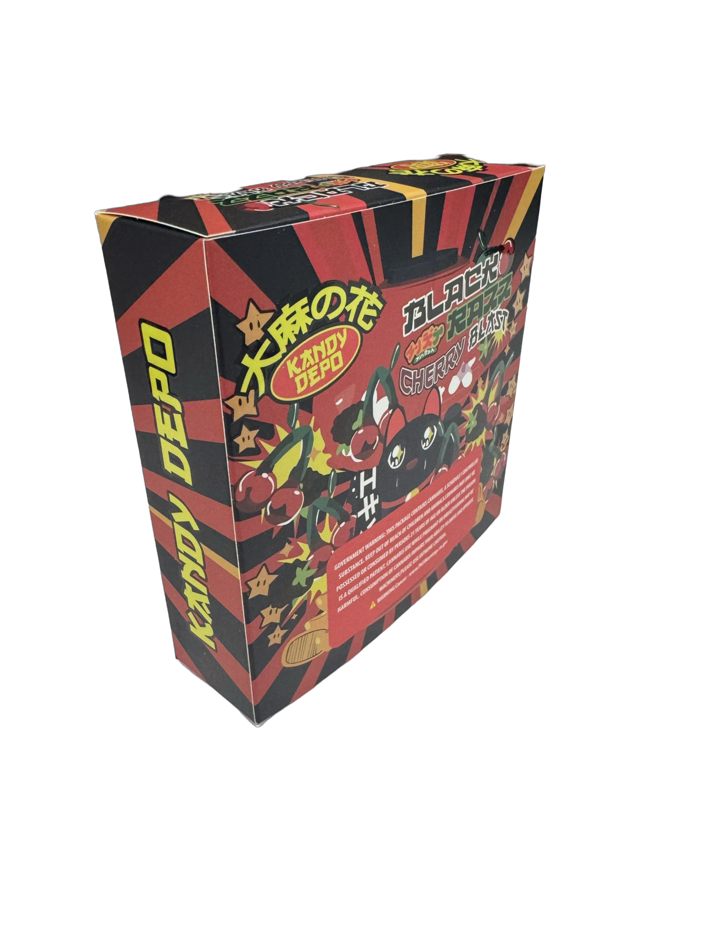 Black Razz Cherry Blast 3.5g Mylar Bags & Boxes Kandy Depot