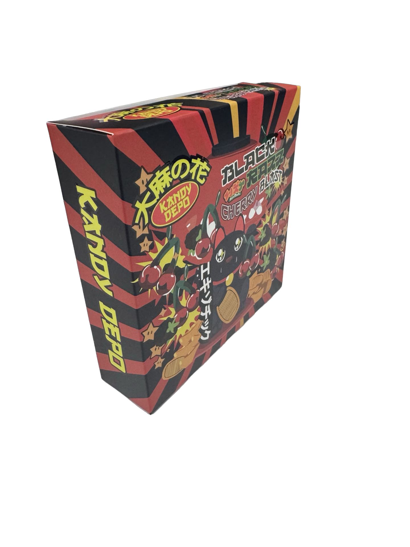 Black Razz Cherry Blast 3.5g Mylar Bags & Boxes Kandy Depot