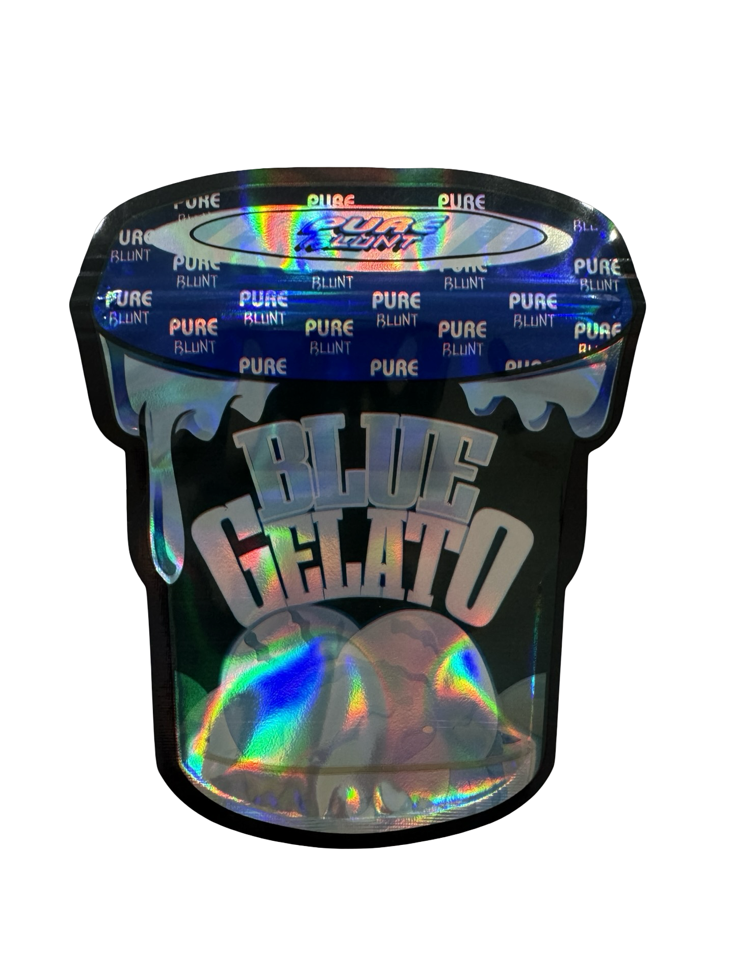 Blue Gelato Mylar Bags 3.5g Pure Blunt