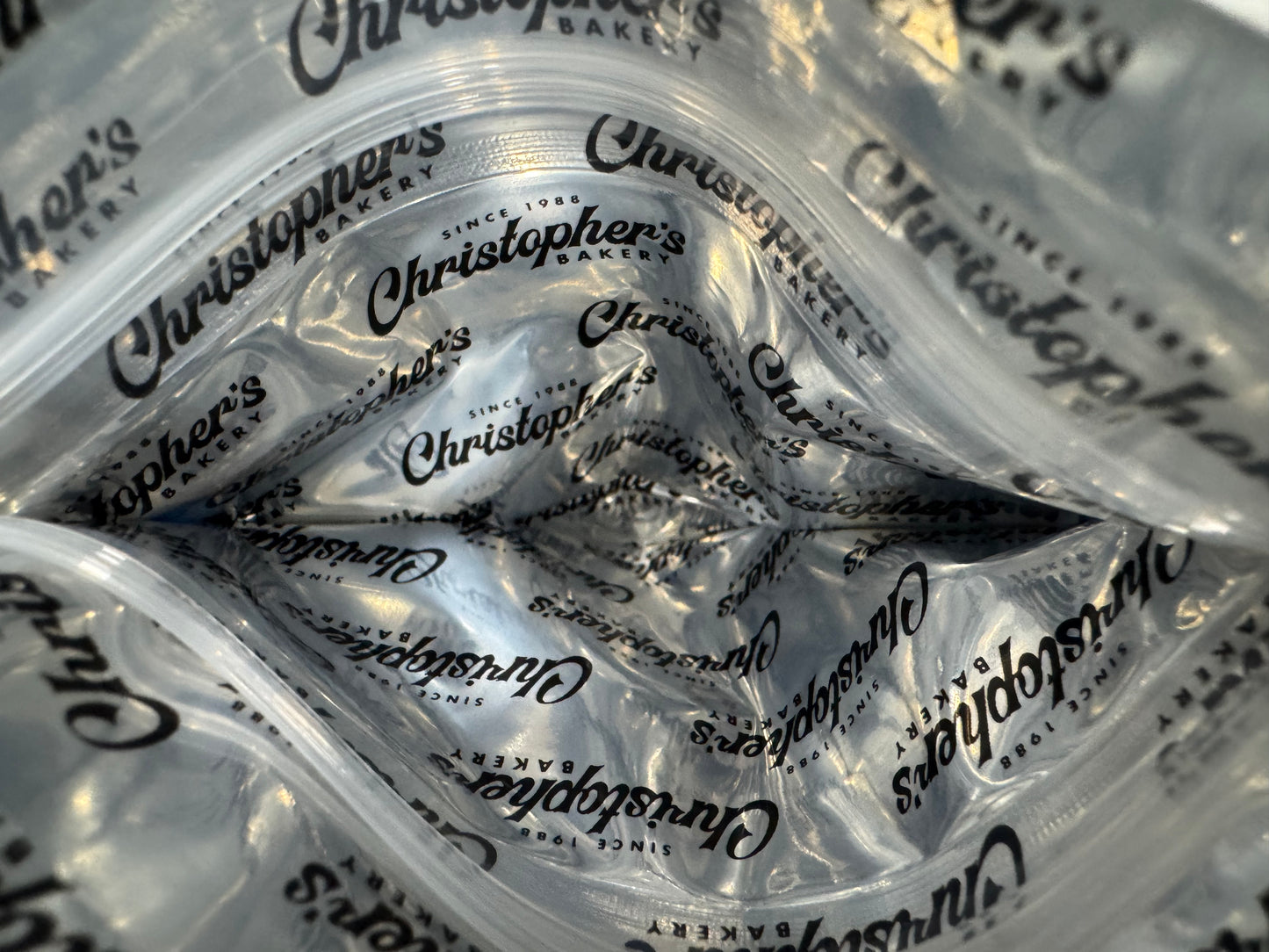 Blue Raspberry Bubblegum Shave Ice Mylar Bags 3 5G Christopher S Bakery — 3.5g pre‑printed mylar bag — back