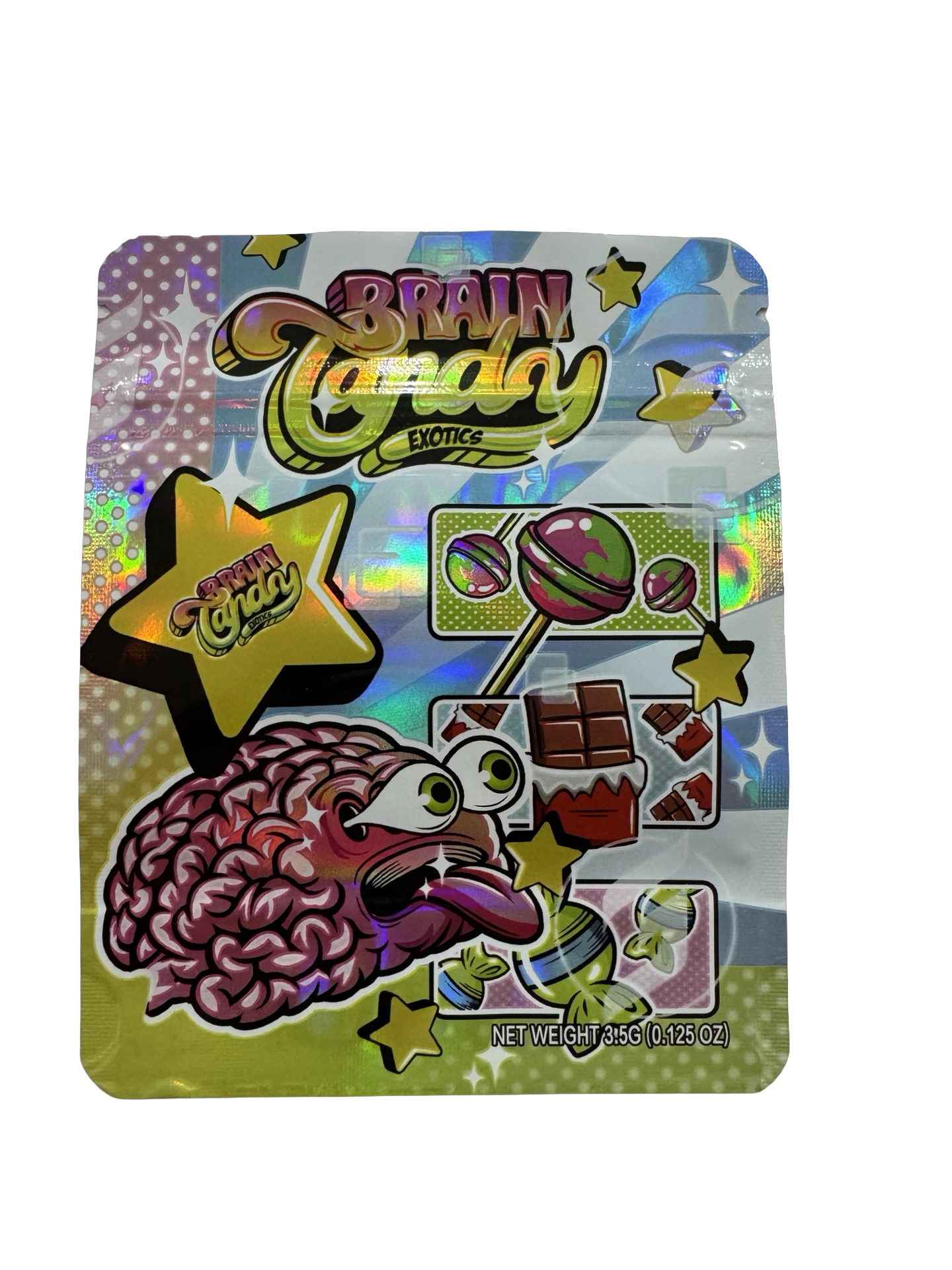 Brain Candy Exotics 3.5g Mylar Bags & Boxes Brain Candy Exotics