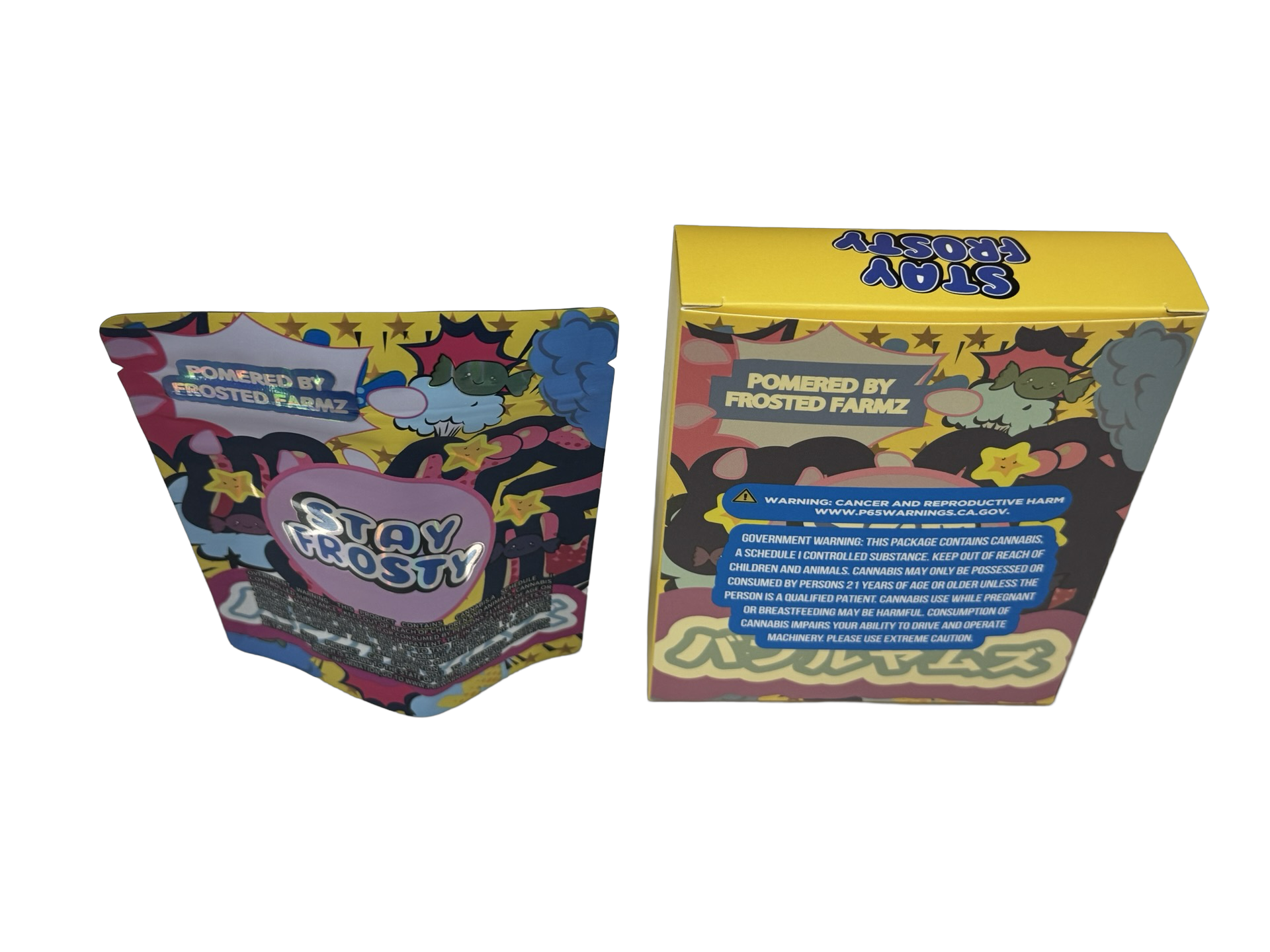 Bubble Yumz 3.5g Mylar Bags & Boxes Stay Frosty