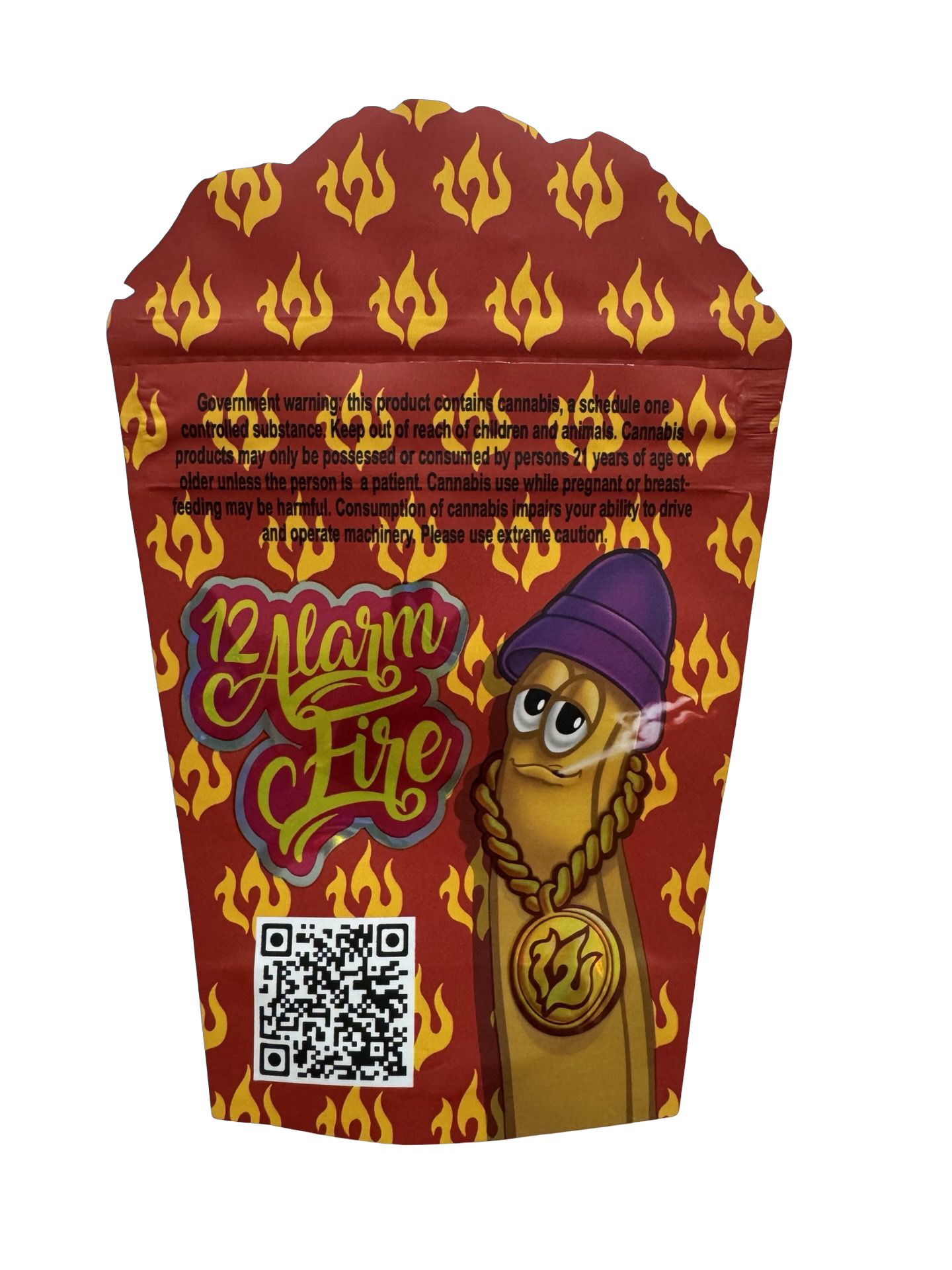 Chick Fries Mylar Bags 3.5g 12 Alarm Fire