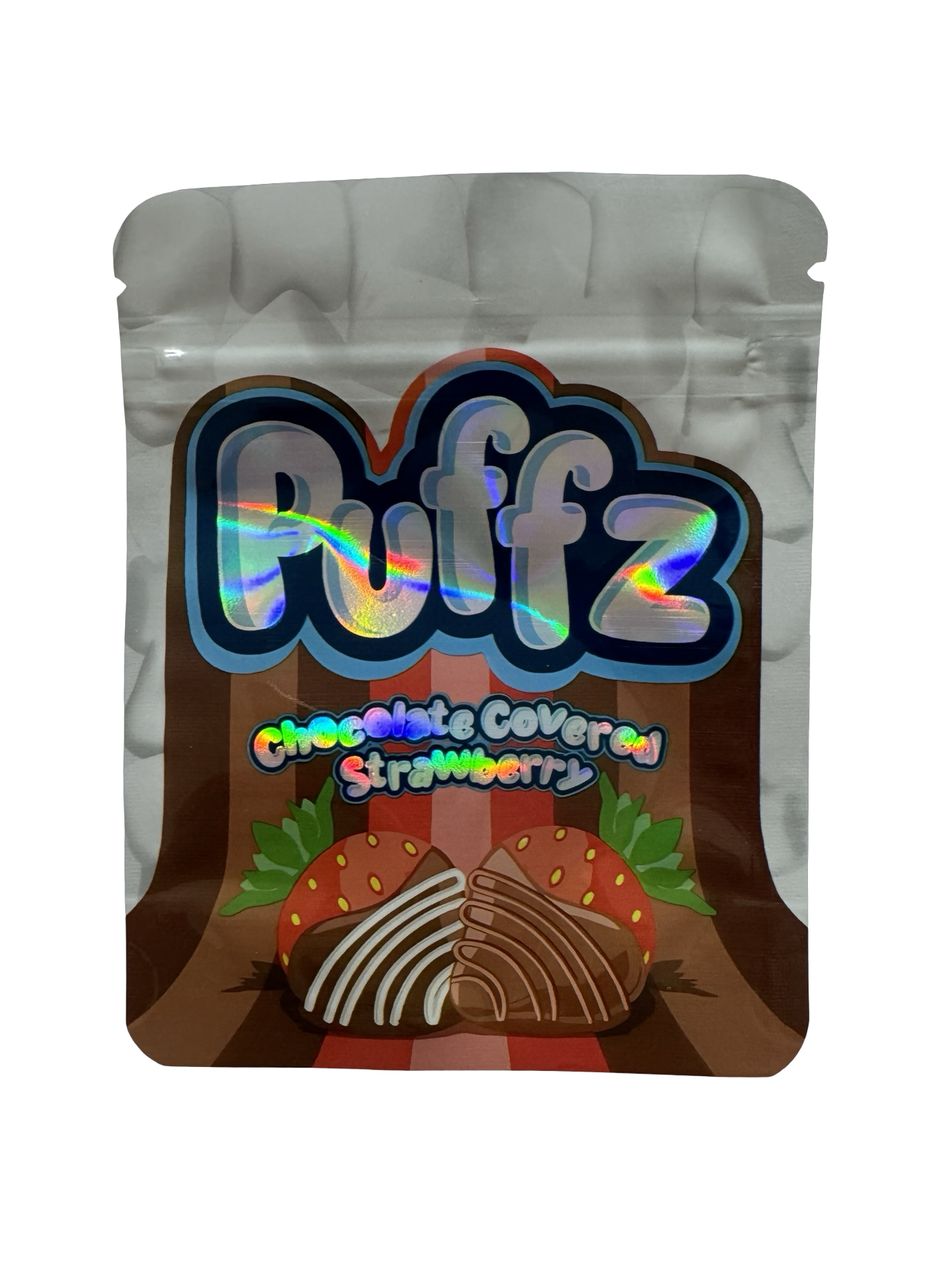 Chocolate Covered Strawberry Mylar Bags 3.5g Puffz