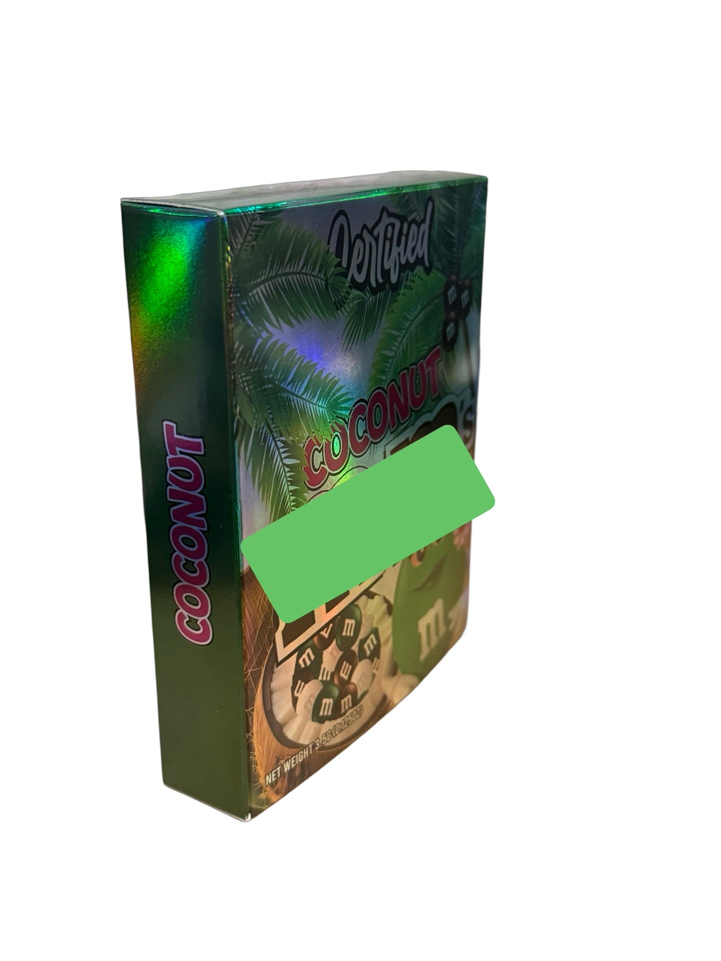 Coconut Em & Em’s 3.5g Mylar Bags & Boxes Certified