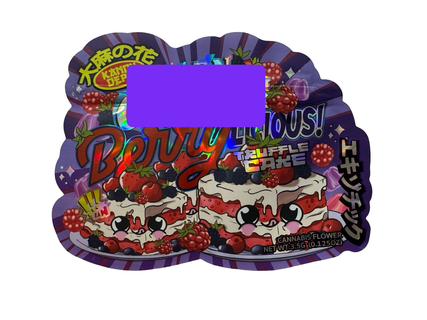Crunch Berrylicious Truffle Cake Mylar Bags 3.5g Kandy Depo
