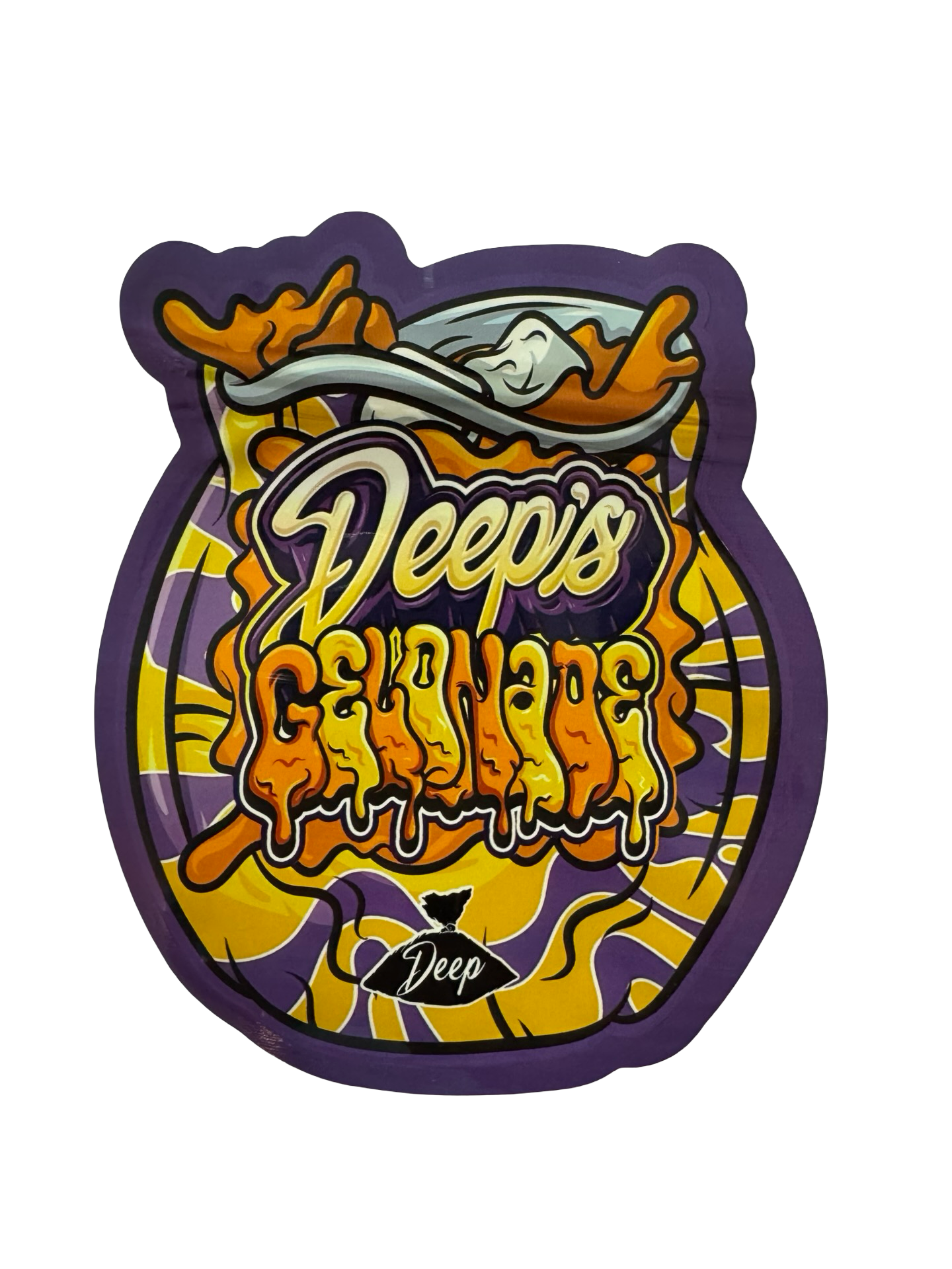 Deep S Gelonade Mylar Bags 3 5G Deep In The Bag Only 0 21 Each — 3.5g pre‑printed mylar bag — front