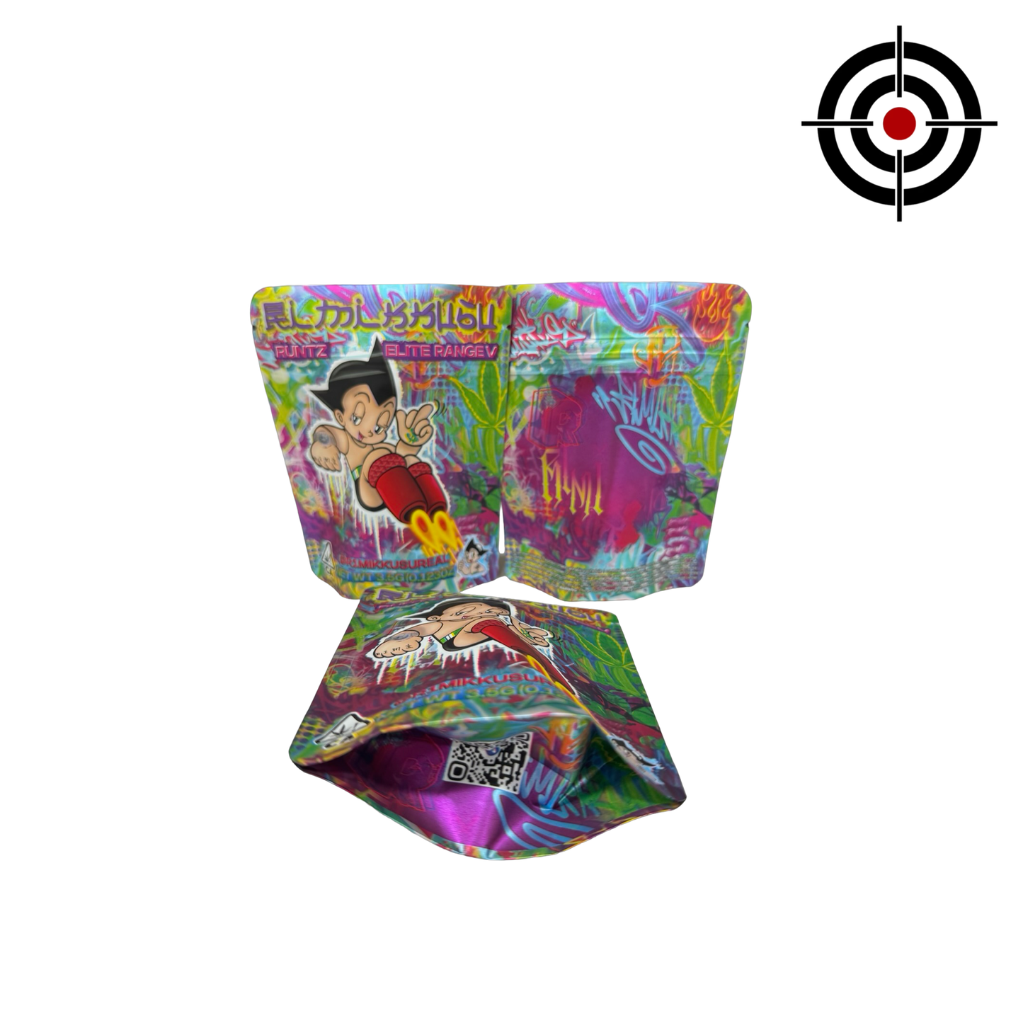 Elite Range V Mylar Bags 3.5g Runtz
