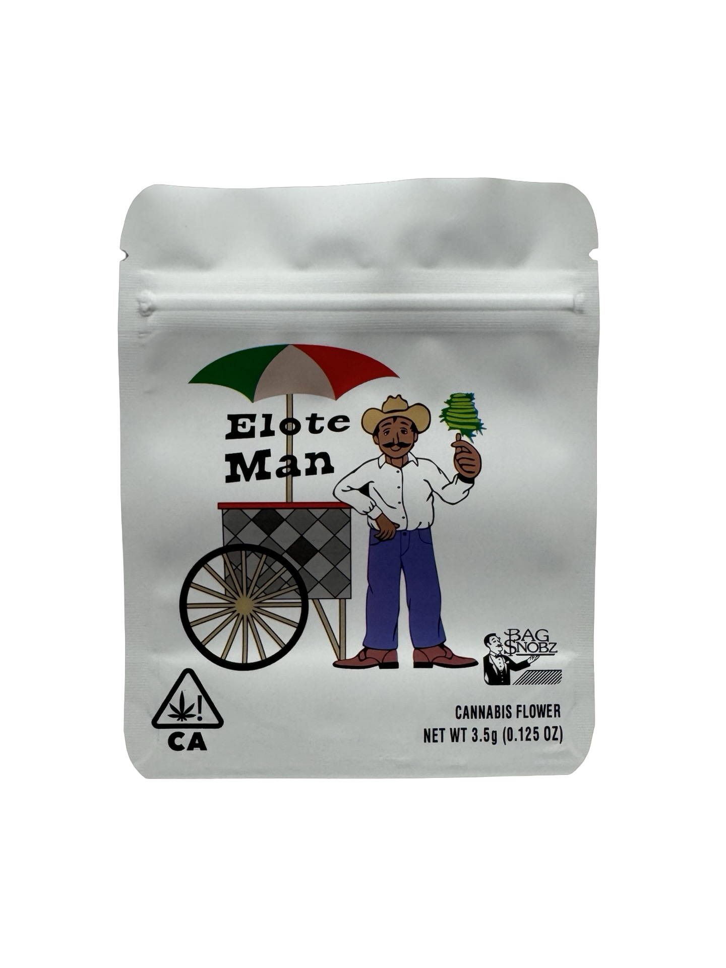 Elote Man Mylar Bags 3.5g Bag Snobz