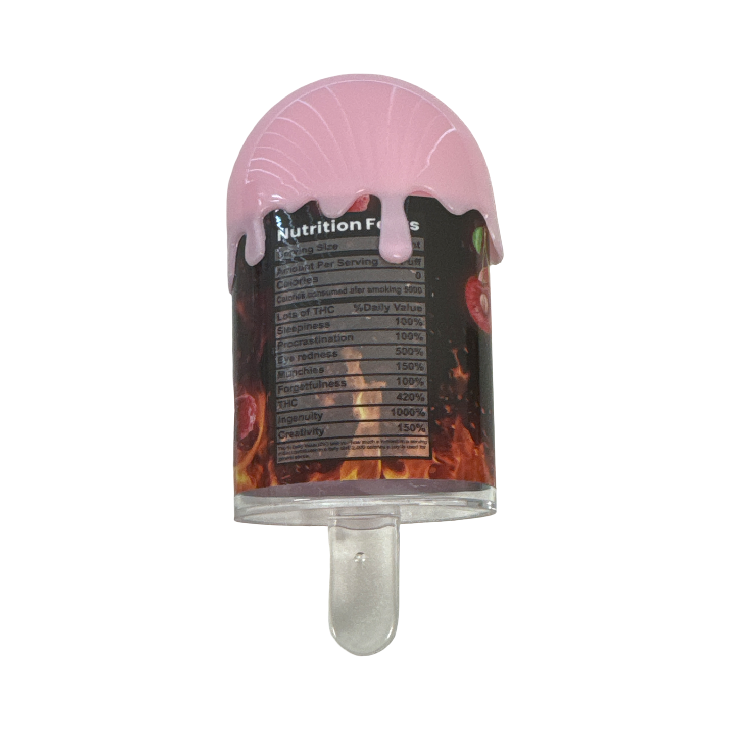 Fire Cherry Popsicle Jar 3.5g Zaza Pop back