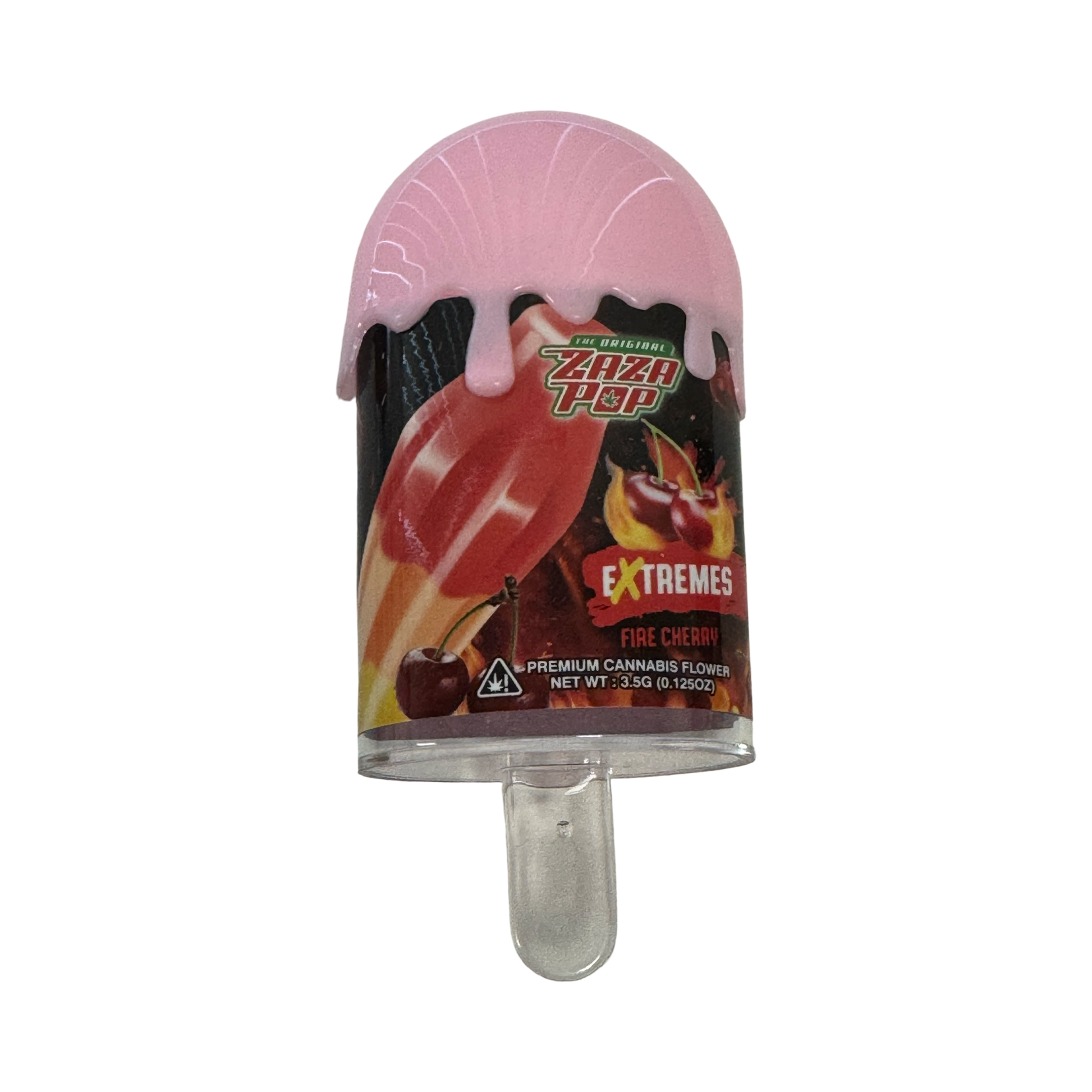 Fire Cherry Popsicle Jar 3.5g Zaza Pop front
