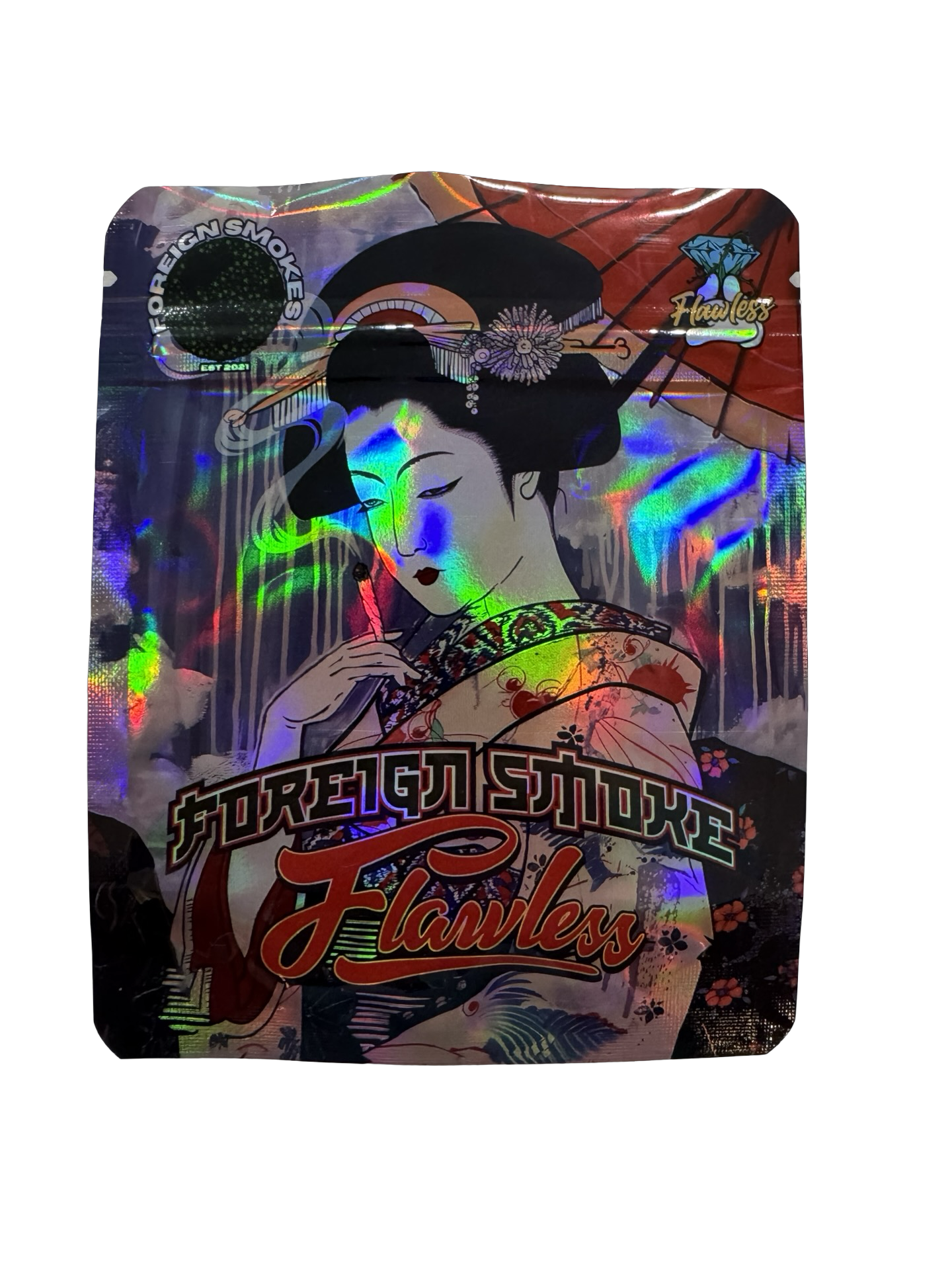 Foreign Smoke Mylar Bags 3.5g Flawless