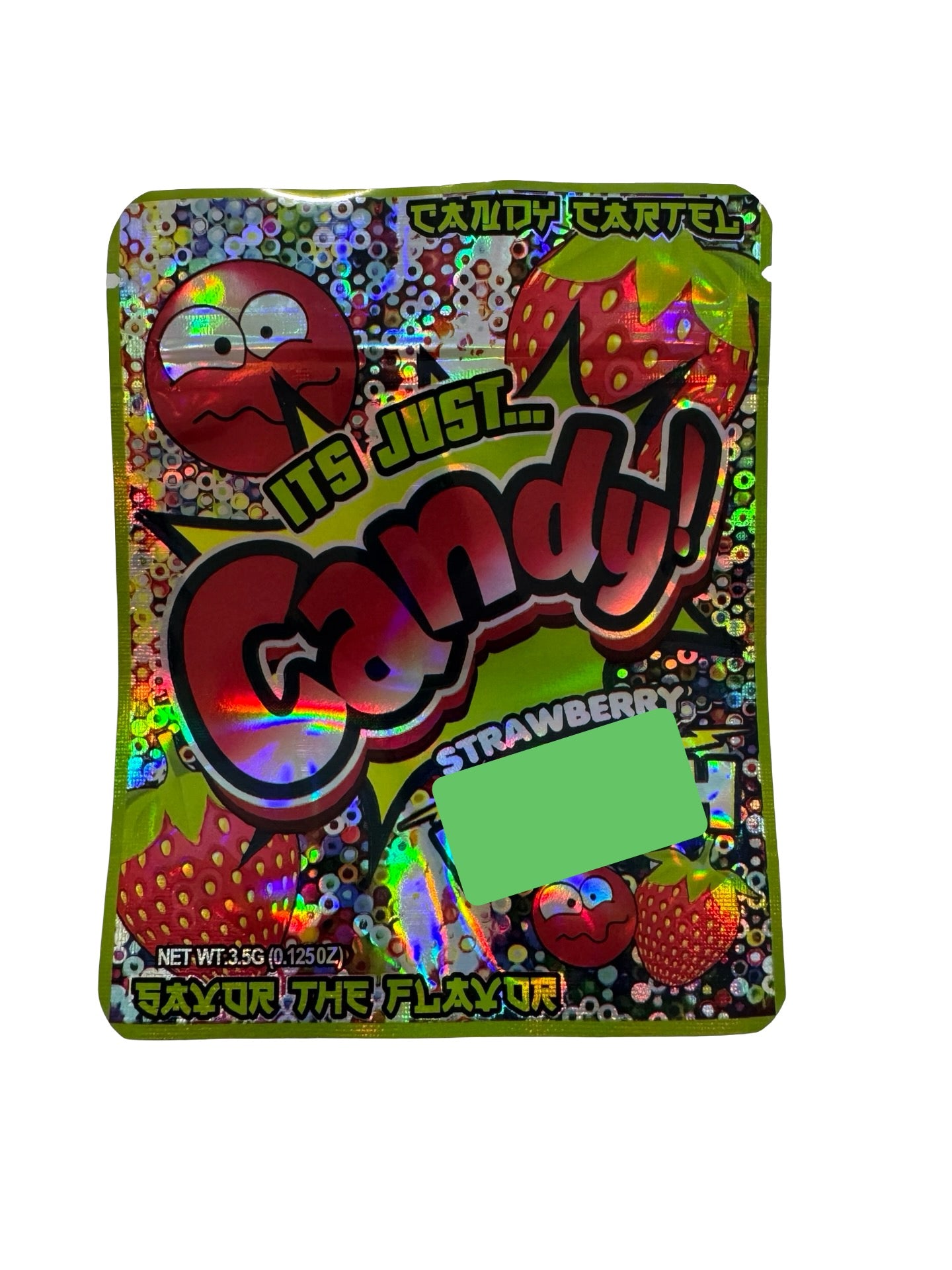 Strawberry Zour Punch 3.5g Mylar Bags & Boxes Candy Cartel