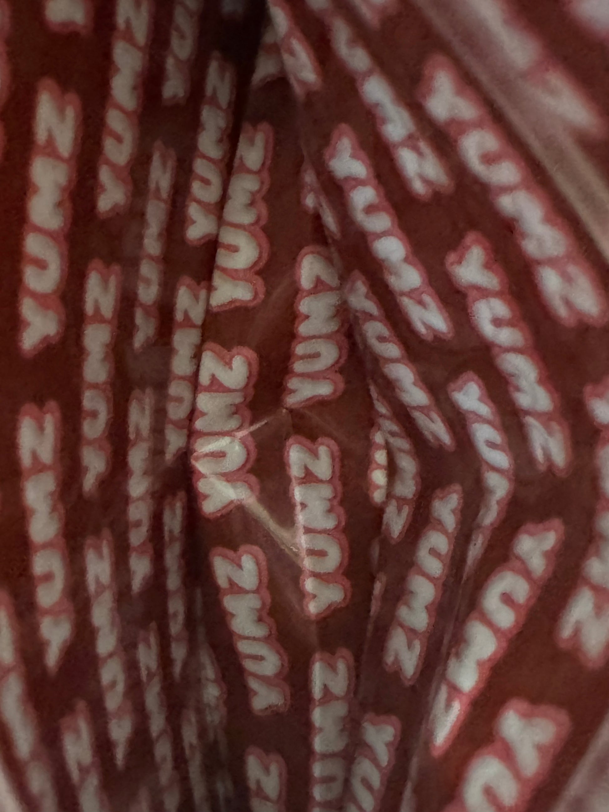 Funnel Cake Yumz Mylar Bags 3 5G Frosty — 3.5g pre‑printed mylar bag — back