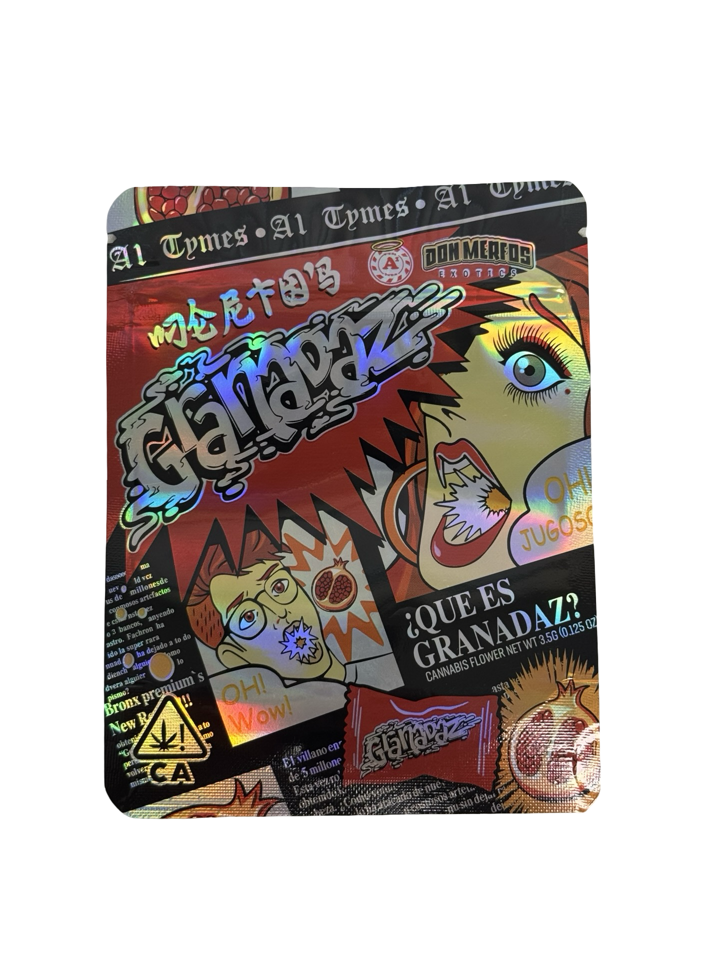 Granadaz 3.5g Mylar Bags Don Merfos front