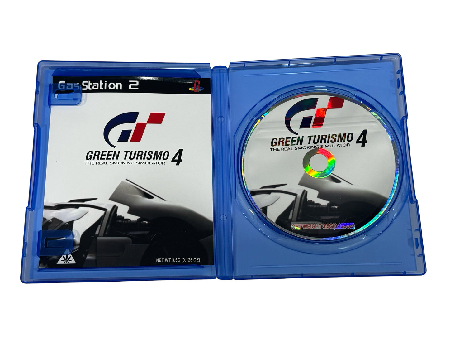 Green Turismo 4 3.5g Mylar Bag & DVD Case GasStation 2