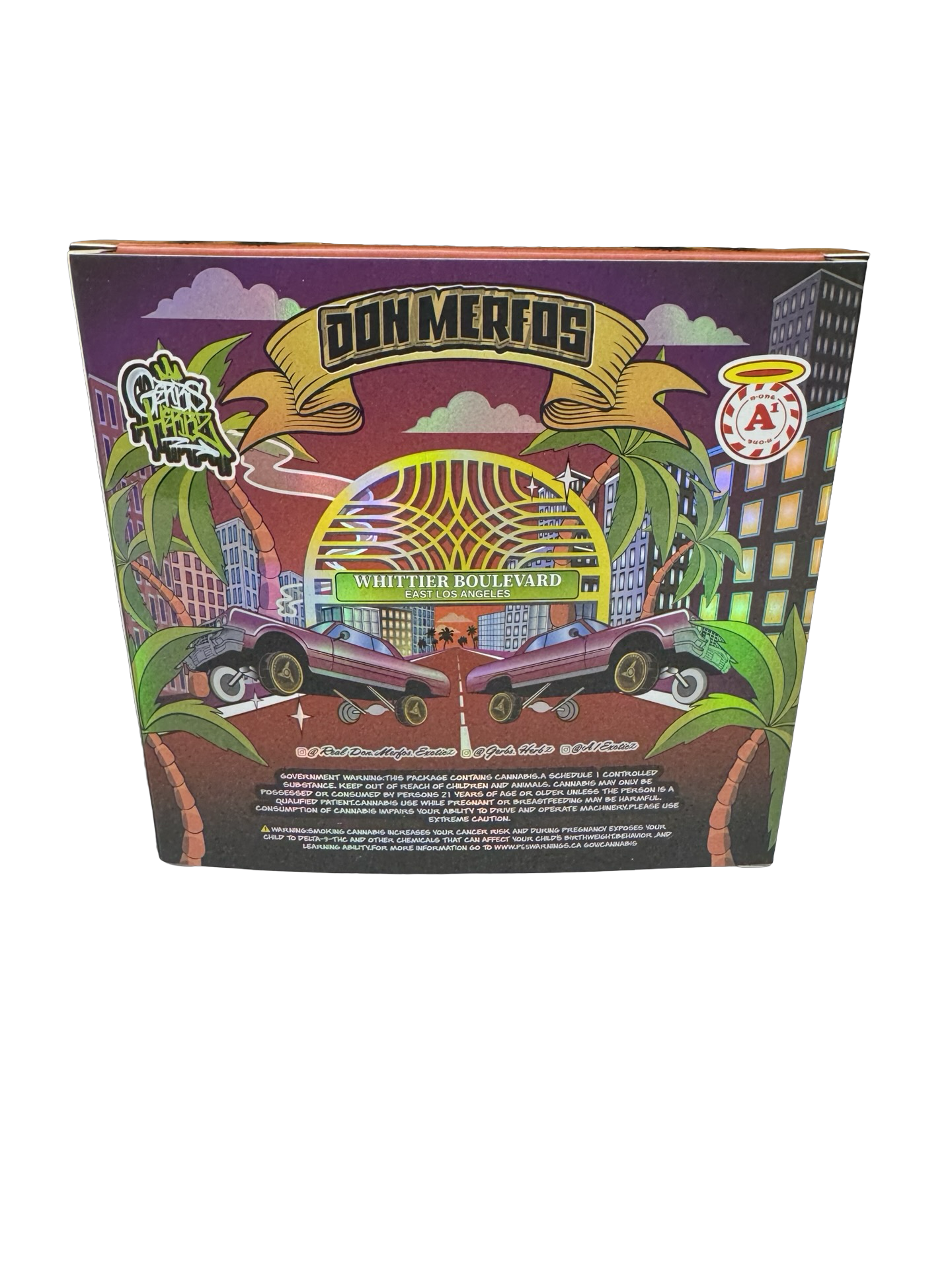 Guavacito 3 5G Mylar Bags Boxes Don Merfos — 3.5g pre‑printed mylar bag — detail