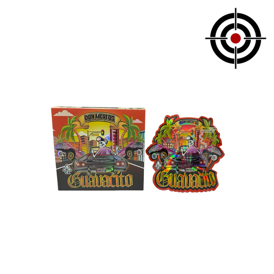 Guavacito 3.5g Mylar Bags & Boxes Don Merfos — 3.5g pre‑printed mylar bag — detail
