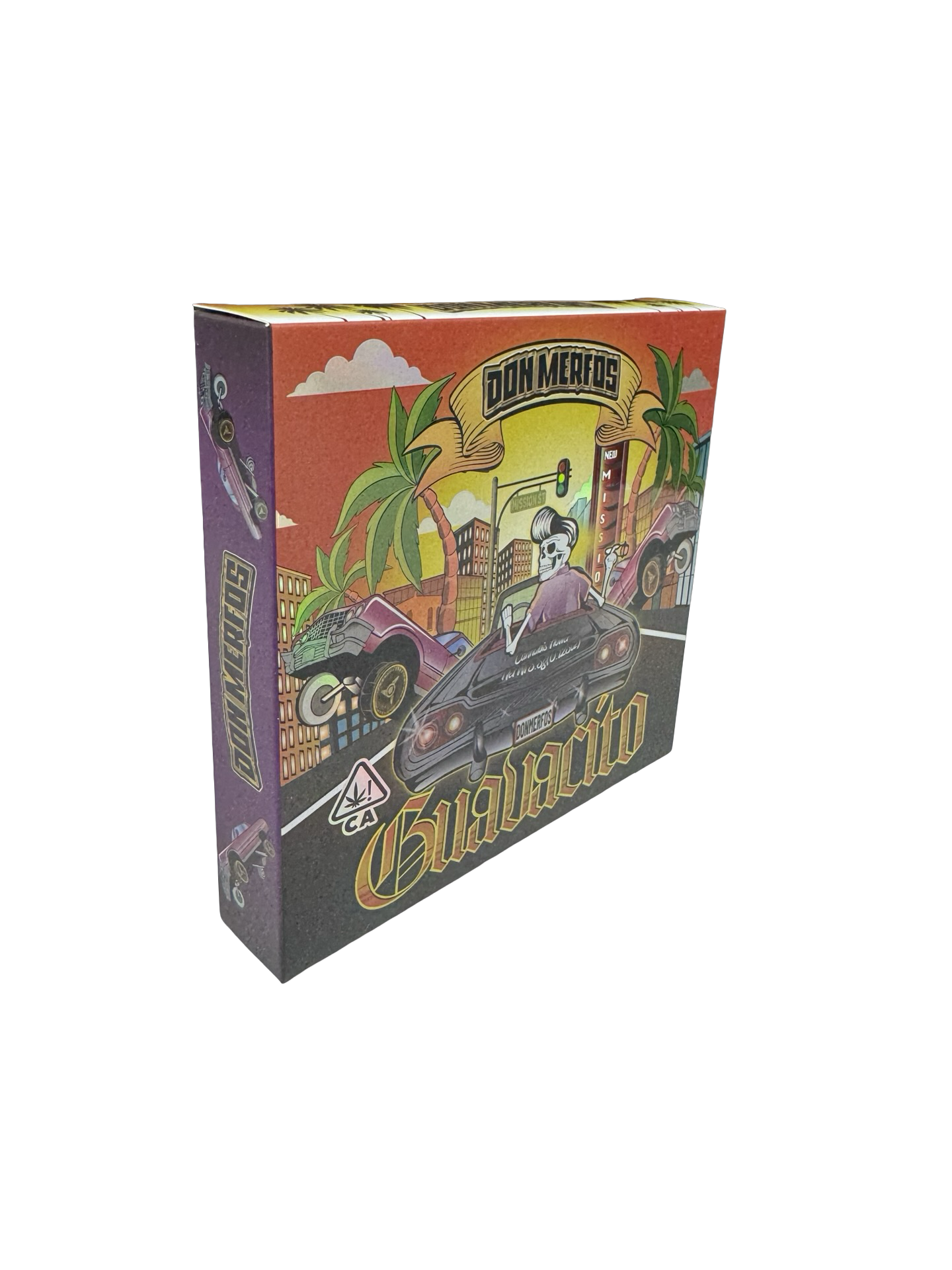 Guavacito 3 5G Mylar Bags Boxes Don Merfos — 3.5g pre‑printed mylar bag — detail