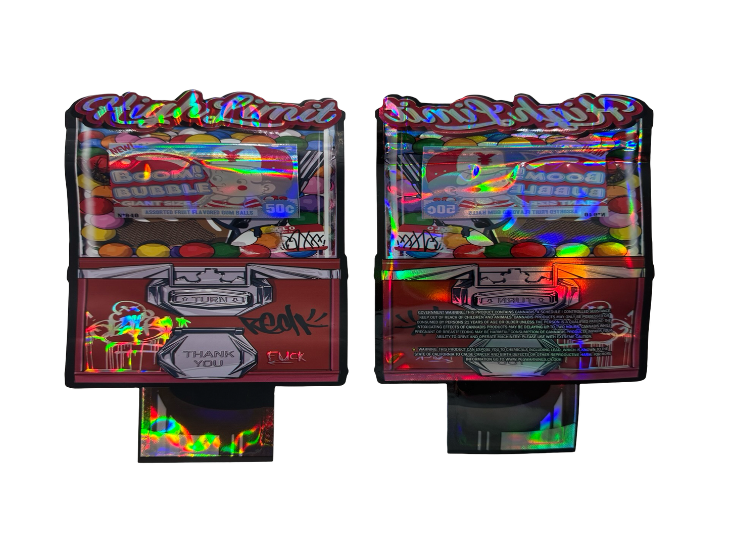 Gum Balls Mylar Bags 3.5g High Limit