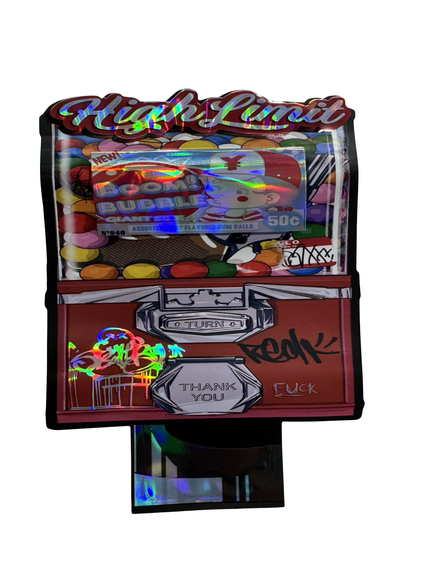 Gum Balls Mylar Bags 3.5g High Limit