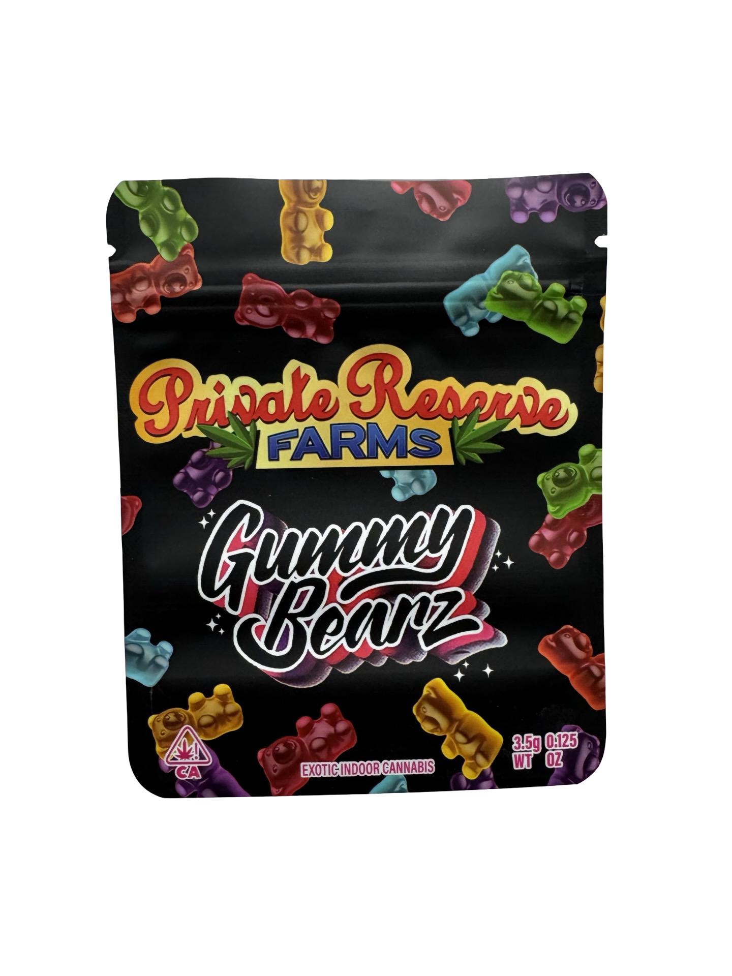 Gummy Bearz Mylar Bags 3.5g Private Reserve Farms