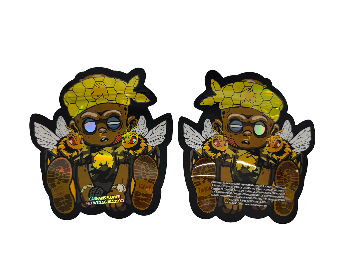 Killer Bees ICFMF 3.5g Mylar Bags & Boxes High Tolerance