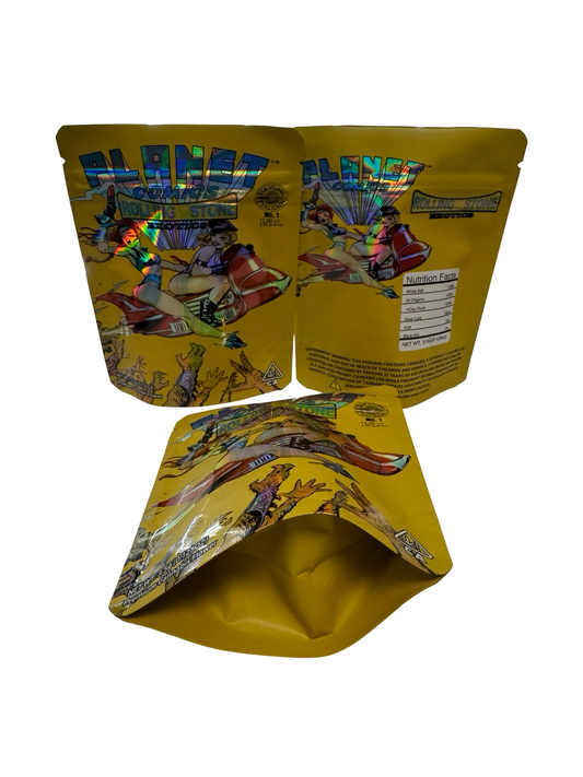 Planet Comics 3.5g Mylar Bags Rolling Stone Exotics ($0.09 per bag)