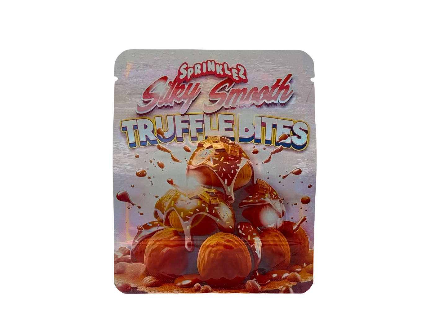 Silky Smooth Truffle Bites 3.5g Mylar Bags Sprinklez ($0.09 per bag) - Fire Mylar
