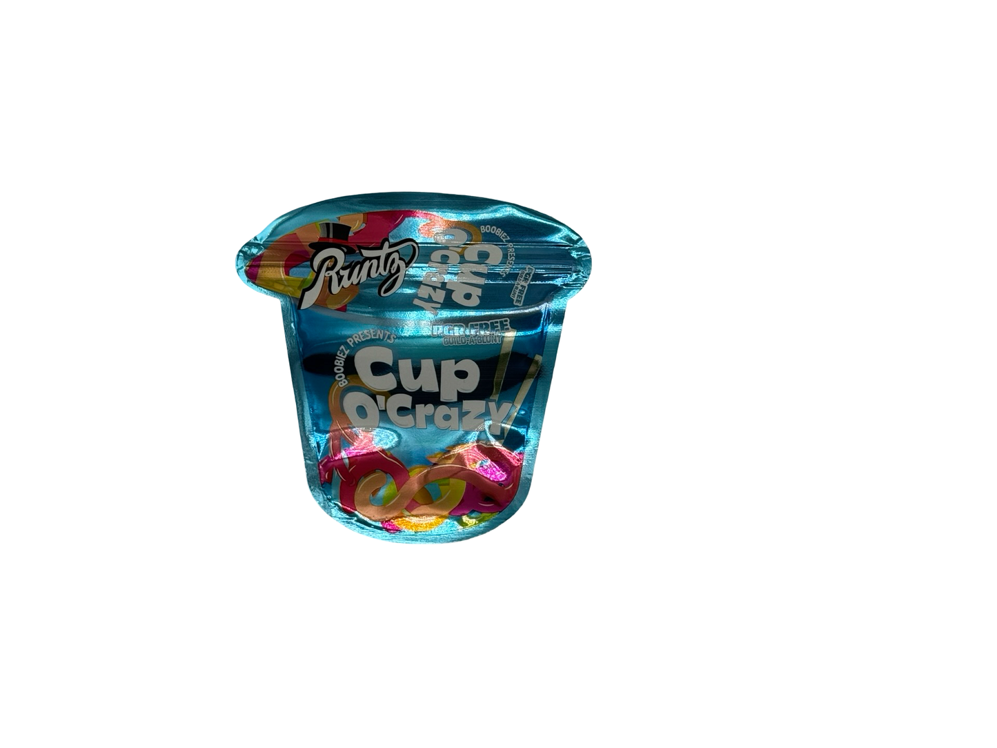 Boobiez Cup O’Crazy (blue) Mylar Bags 3.5g Runtz - Fire Mylar