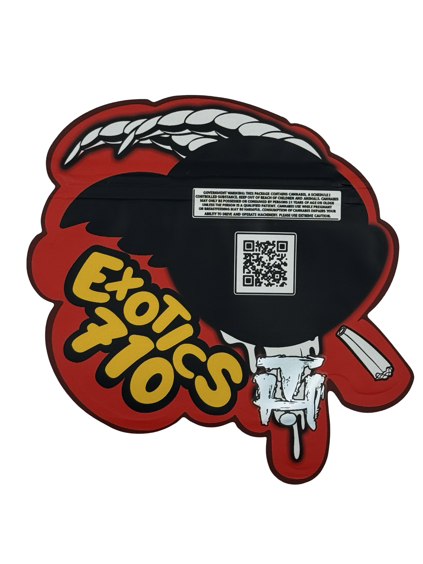 Exotics 710 Mylar Bags 3.5g - Fire Mylar