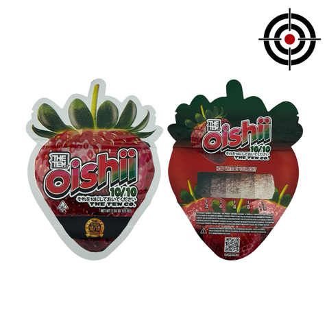 Oishii Mylar Bags 3.5g The Ten Co - Fire Mylar