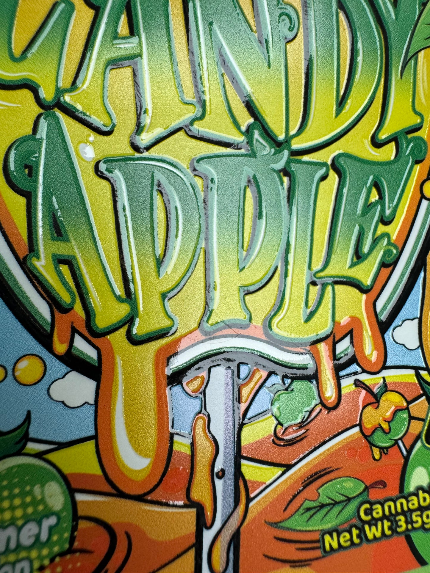 Candy Apple Mylar Bags 3.5g The Candy Shop